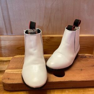 Kids Little White Boots